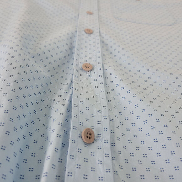 Hawke & Co Shirt Mens Large Blue‎ Sportswear Breathable Long Sleeve Button Down - Picture 9 of 13
